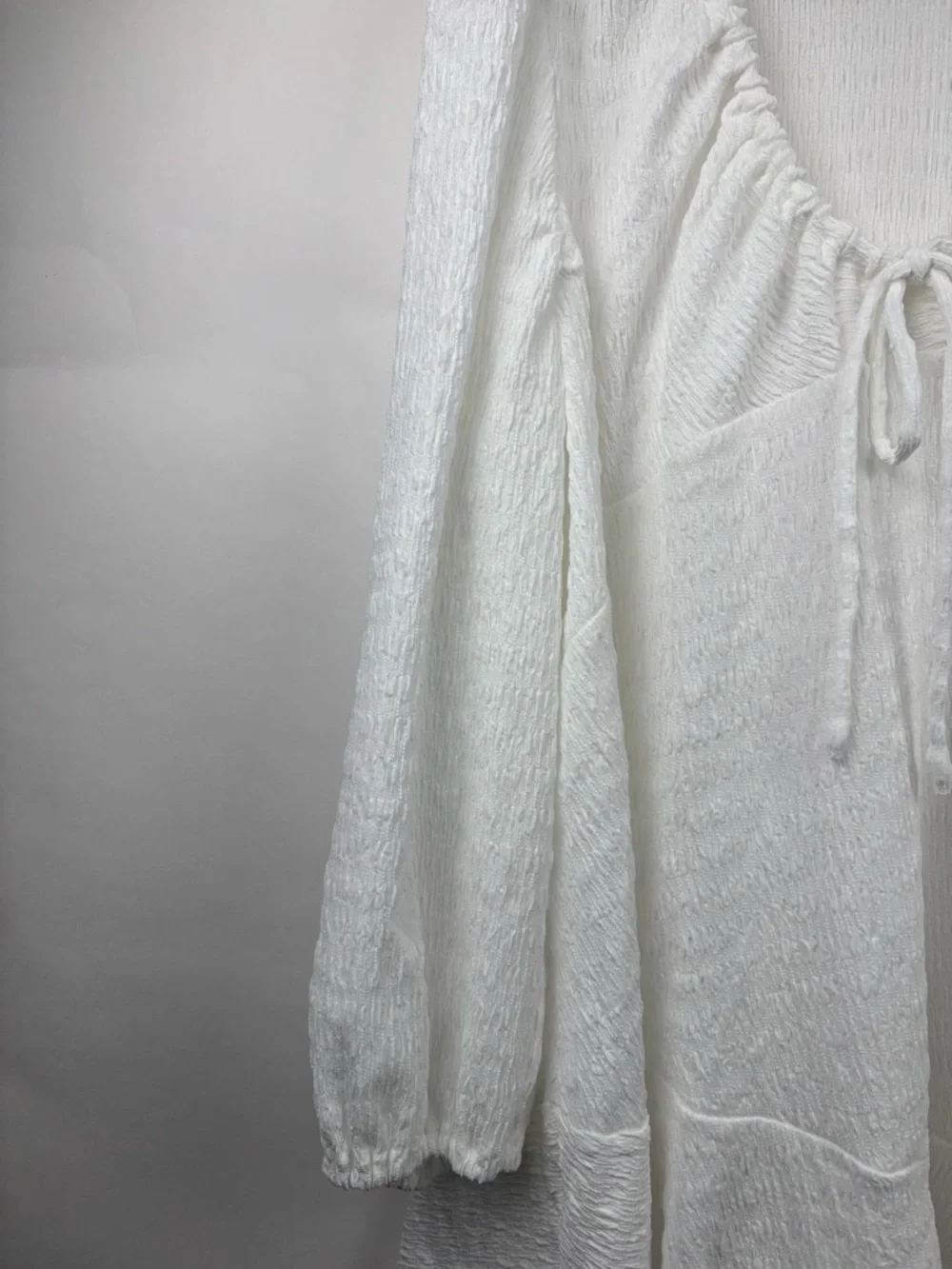 Free People Anderson Mini Dress White L Boho Cottagecore